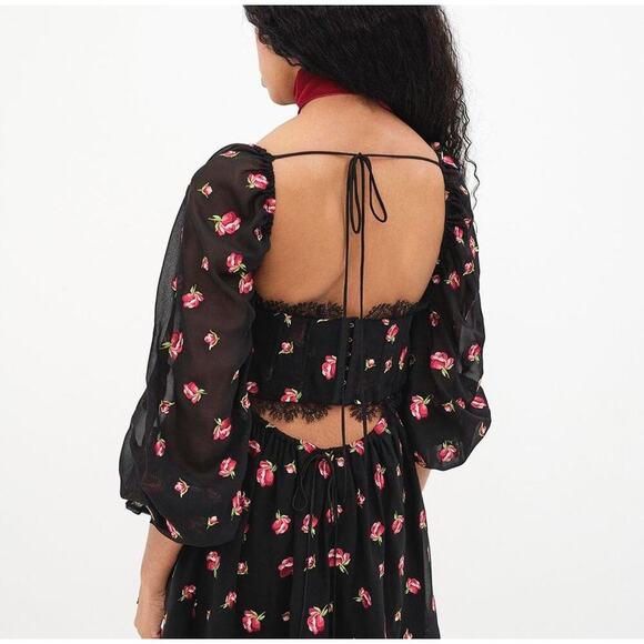 For Love & Lemons Rosebud Lace Corset Minidress - Picture 4 of 6